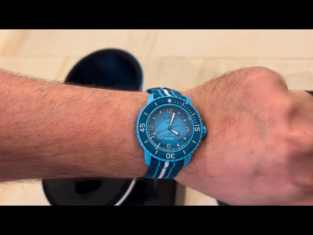 Unboxing Swatch X Blancpain Scuba Fifty Fathoms Blue Lagoon