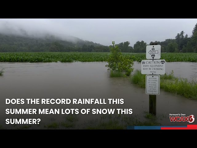 Does the record rainfall this summer mean lots of snow this winter?