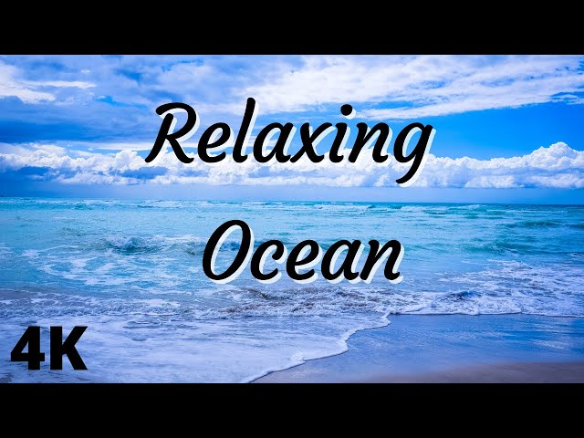 🌊 Relaxing Sound and View of Ocean Waves Crashing | Ocean Sounds for Sleep, Study and Chill [4K] 🌊