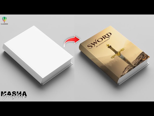 Professional Book Cover Design Mockup In CorelDRAW | CorelDRAW Tutorial | Complete Book Mockup