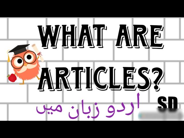 What are Articles? (Urdu/Hindi Explanation) #SD