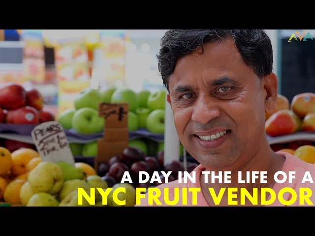 Day in the Life of a NYC FRUIT VENDOR!