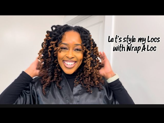 Loc Curls Style Using Wrap A Loc