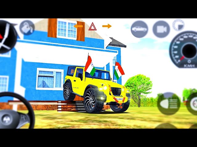 Dollar (Song) Modified 😈 Mahindra yellow Thar || Indian Car Simulator 3D || Car Game 3D