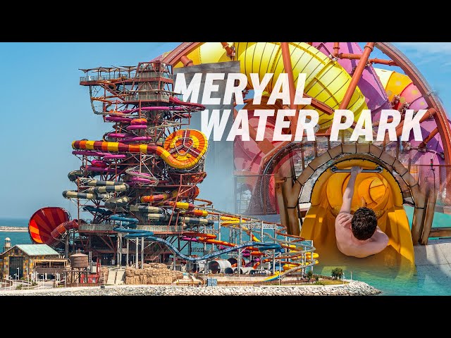 Craziest Water Park in the World! NEW Meryal Waterpark Qatar [Slide POVs]