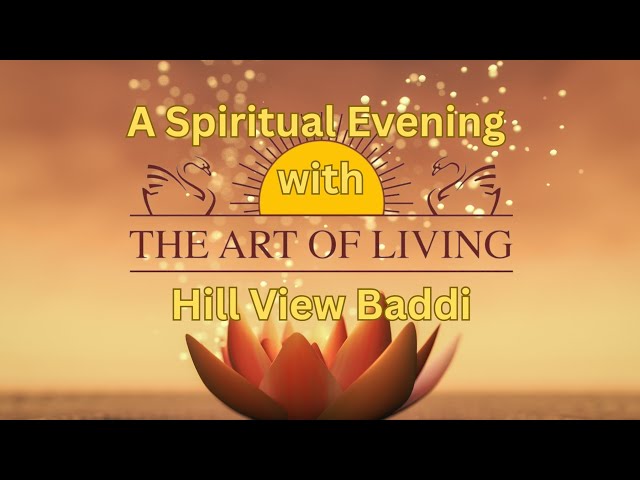 A spritual evening with Art of living. #artofliving #Hillview #Baddi #himachal #ganeshchaturthi