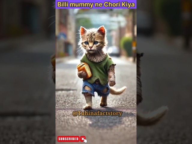 Poor cats churi kiya bacca liya 🥰🥰 #cartoon #ai #aistory #shortsfeed #shorts #youtubeshorts #poorcat