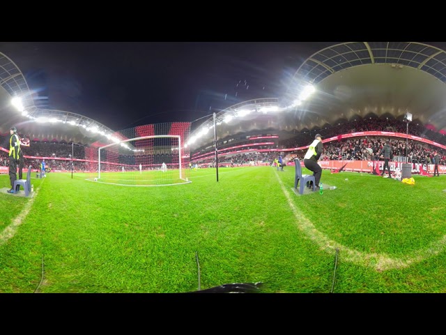 360 degree video of Kwame Yeboah scoring the Wanderers first goal at Bankwest Stadium