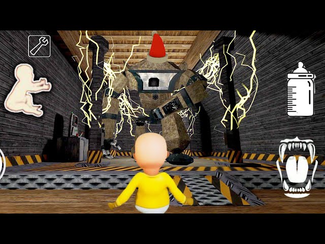 Playing as yellow baby in granny chapter 1 robot escape | Game Mod Menu | Granny Legacy robot escape