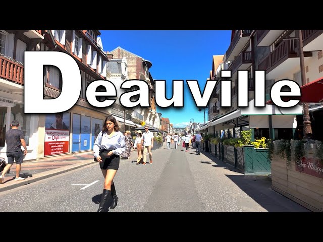 Deauville, France - The most popular, elegant small town in France - Deauville 4K  UHD | 4K HDR walk