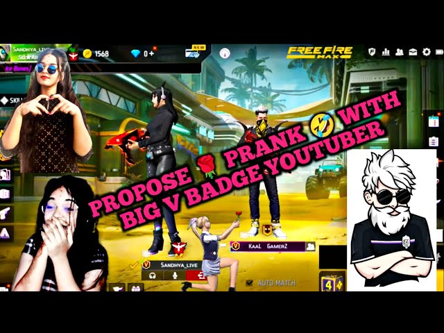 Propose Prank On Kaal Gamerz 😱 Sandhya Gamer _- Subscribers Demand 🤭  Garena Free Fire 🔥#girl#vairal