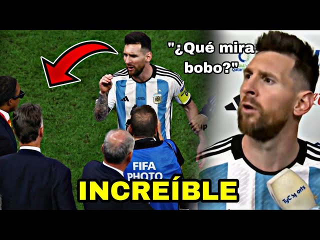 ¡ÚLTIMA HORA! 🚨 LEO MESSI SE CALIENTA CONTRA VAN GAAL Y LOS JUGADORES HOLANDESES 💥