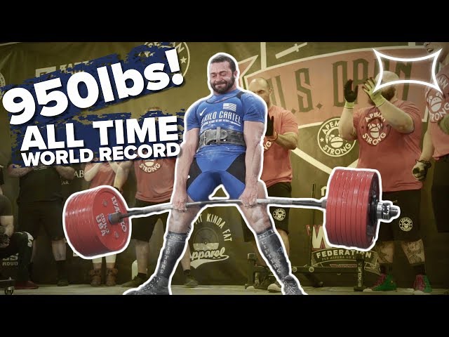 950lb ALL TIME WORLD RECORD DEADLIFT by Cailer Woolam | Doctor Deadlift