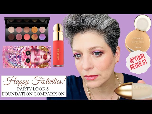 HAPPY FESTIVITIES!  @YOURREQUEST - PARTY LOOK, FOUNDATION COMPARISON & RARE BEAUTY  PAT MCGRATH