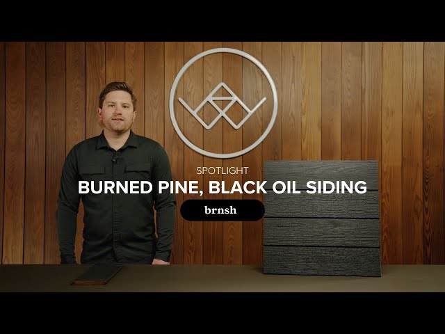 Spotlight | Burned Pine, Black Oil Shou Sugi Ban Siding