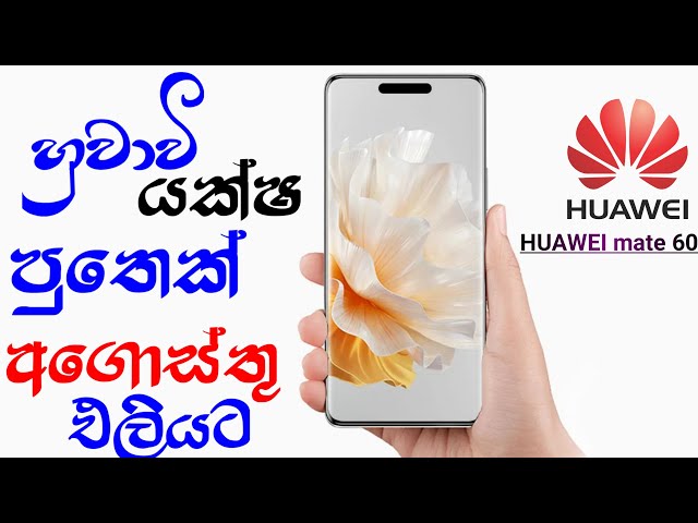 හුවාවි සමාගමෙ අලුත්ම huawei mate 60 ෆොන්  set එක අගොස්තු එලි දක්වන බවට කරුනු වාර්තා වෙයි...