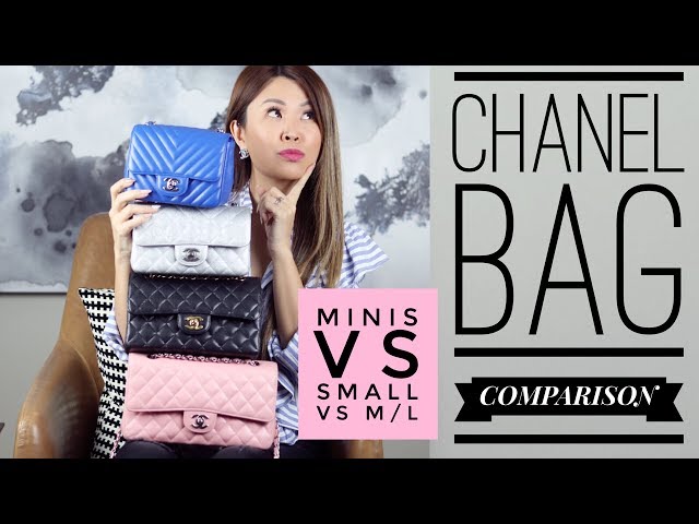 Which one? CHANEL FLAP BAG COMPARISON - Mini vs Small vs M/L