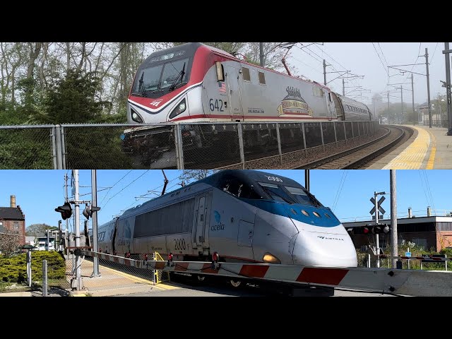 Amtrak Railfanning at Mystic, CT with Hornshows, SAAHC’s, and ACS-64 #642 (5/15/22)