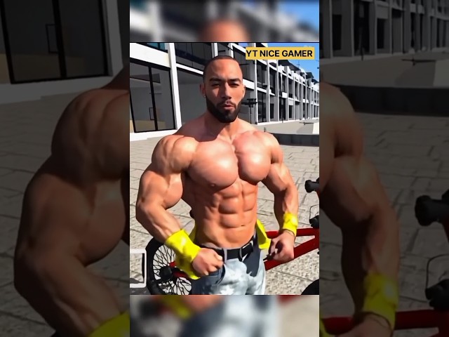 New Indian Bikes Super 3D ☠️ Franklin Character Become solid Bodybuilder 🤯💪 #shorts #gaming