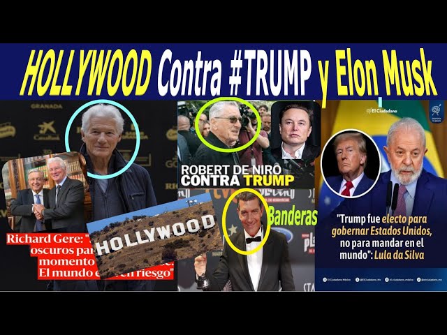 HOLLYWOOD Contra "TRUMP y #ElonMusk No los Soportan #Lula #Brasil