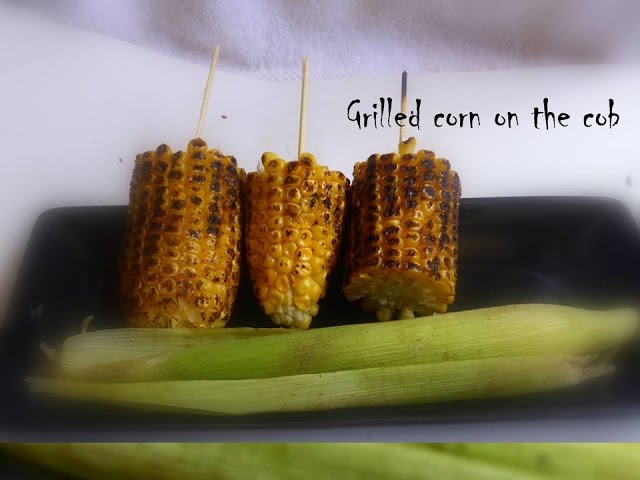 smokey grilled corn on stove top- beach style