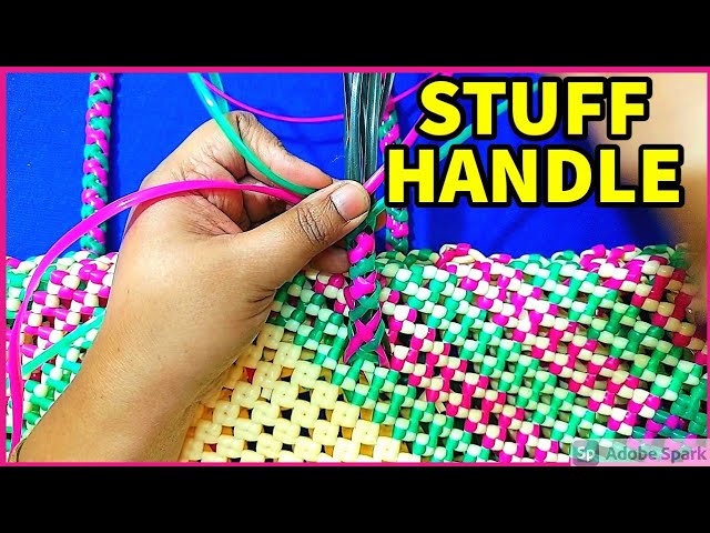 हिंदी | plastic wire  stuff Handle tutorial hindi| Easy and strong big bag handle | 2 Wire  handle