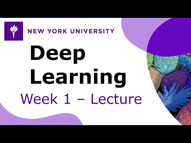 Week 1 – Lecture: History, motivation, and evolution of Deep Learning