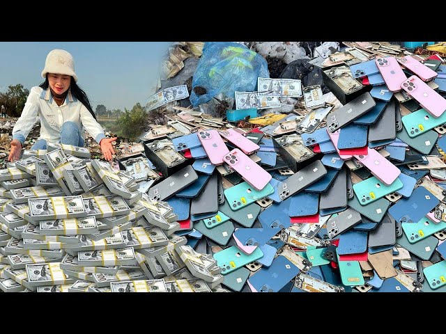 🤑Great Surprise📲 It A lots Of iPhone 13-12-11 & More...| Rstore phone destroyed phone in Garbage