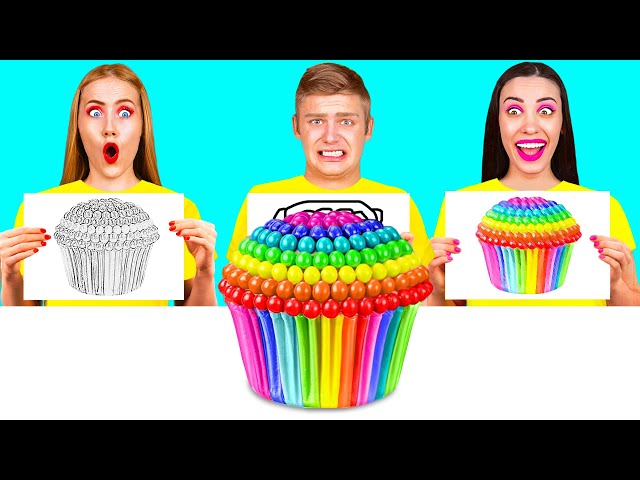 Who Draws it Better Take The Prize | Funny Food Challenges by Fun Fun