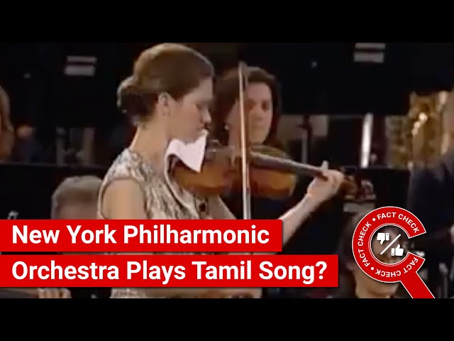 FACT CHECK: Viral Video Shows New York Philharmonic Orchestra Playing Song from Tamil Film Anbe Vaa?