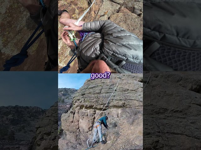 Can you Rappel with a plastic wrap rope?  #climbing