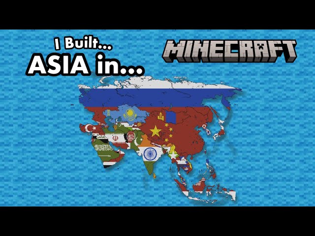 Minecraft Medium Scale Asia Flag Map Shorts Compilation