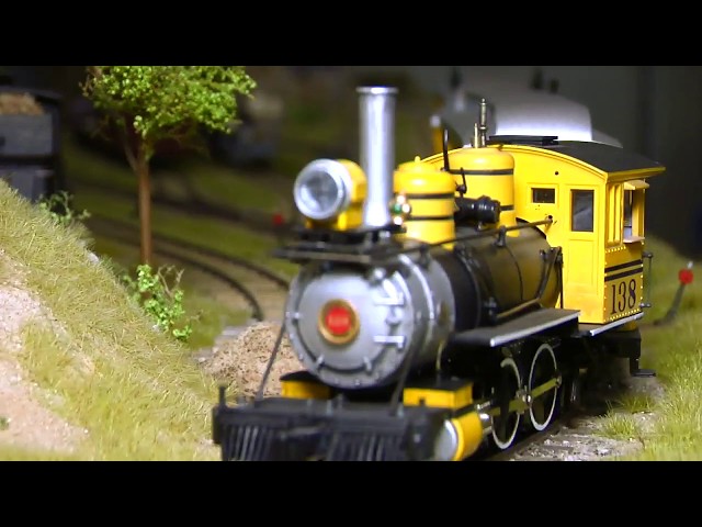 Narrow Gauge Modular Model Railway in O Scale with Steam locomotives of the Wild West