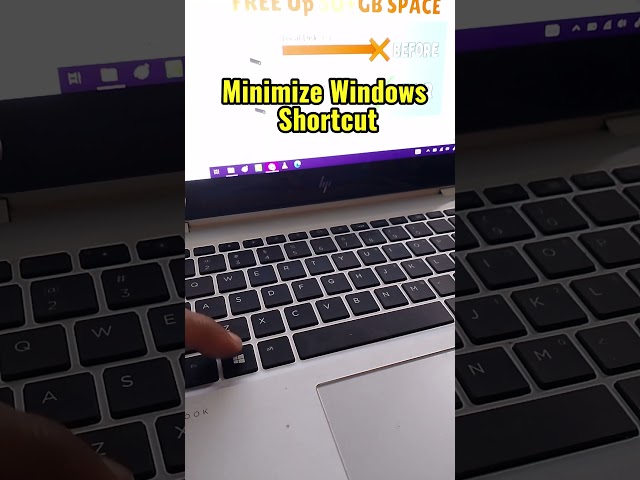 Minimize Windows Shortcut Key #minimize #windows #shortcut #shorts #computer #tips #trending