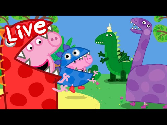 🔴 Peppa Pig SEASON 9 LIVE! 🎬  FULL EPISODES 🍿 Adventures with Peppa 🌟 Kids Cartoons 🔴