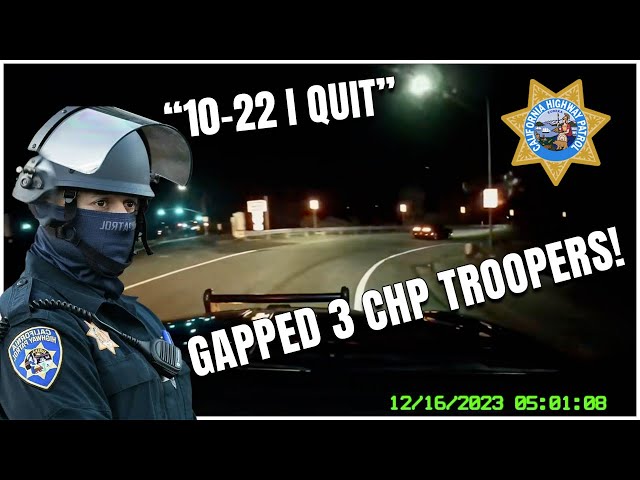 California Highway Patrol says “F*** THIS CHASE” at 145MPH w/ Challenger Scatpack 392!