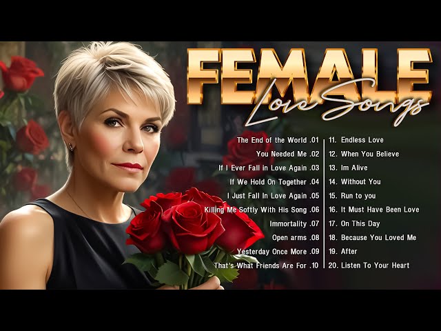 Best Female Old Songs 💝 Top 50 Romantic Female Love Songs 💕 Music is the medicine that heals wounds