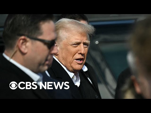 Trump takes questions after arriving in North Carolina to see Hurricane Helene damage