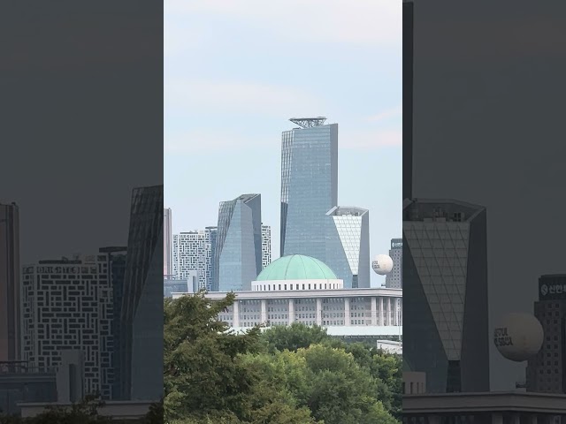 Panoramic view of the National Assembly building in Yeouido