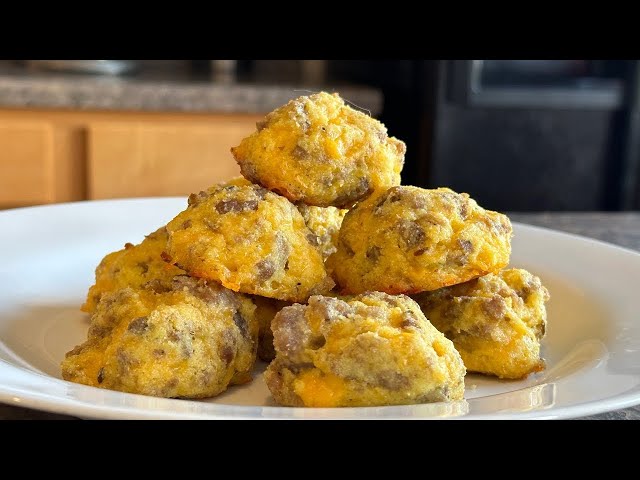 Easy Low-Carb Cheesy Sausage Balls | Keto-Friendly Game Day Snack!