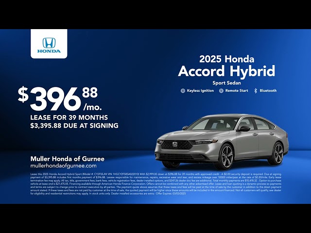 Honda Accord Hybrid 02/14/2025 4965534