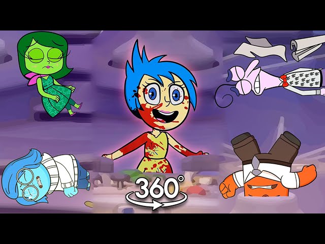 Riley LOST Her Mind & JOY IS INSANE! Inside Out 2 (Cartoon Animation) 360° VR