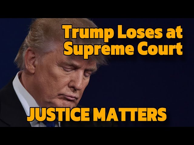 Supreme Court Delivers Trump A LOSS In First Case to Make It Up To The High Court!