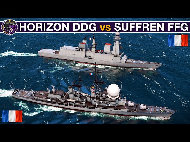 Horizon Destroyer vs Suffren Frigate: Cold War France vs 2020's France | Sea Power