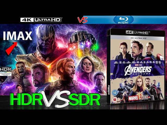 Avengers Endgame 2019 HDR ANALYSIS 4K Blu Ray vs 1080p BD SDR 100nits #TRUE_DIFFERENCE #WATCH_IN_HDR