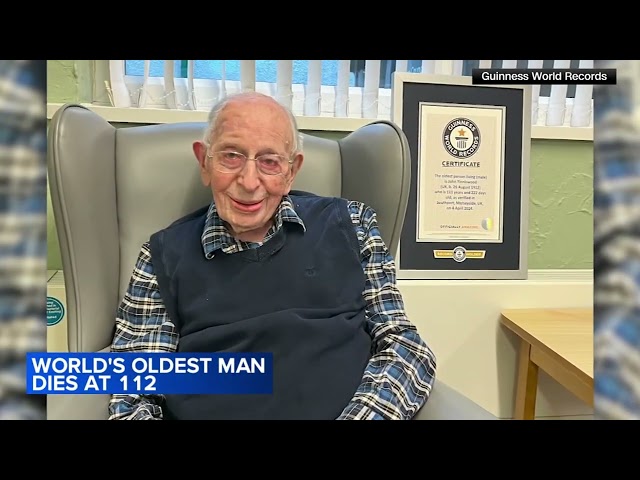 World's oldest man, born same year the Titanic sank, dies aged 112