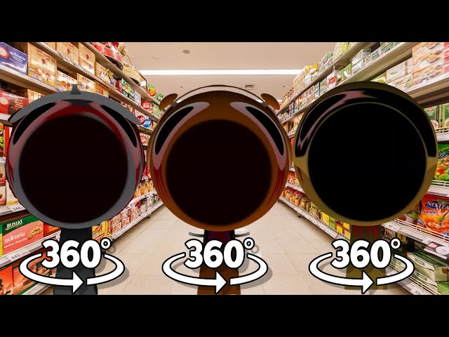 Pop Incredibox Sprunki Horror - Supermarket in 360° Video | VR / 8K