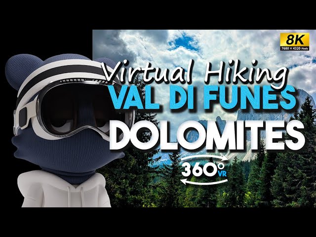 360° VR Travel | Hiking Trail at Val di Funes - Dolomites VR Tour - Italy #360video #insta360