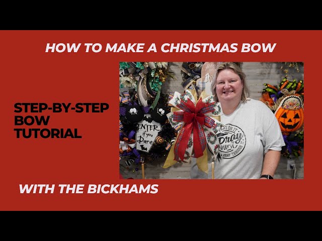 How to Make a Christmas Bow | Make a Christmas bow with a bow maker | How to use a Bow Maker