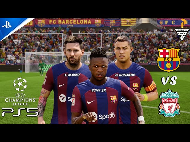 FC 25 - Barcelona vs Liverpool  Ft. Ronaldo,Messi,Vini Jr. | UEFA Champions League Final | PS5™